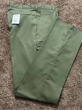 Vtg 90s Boy Scouts of America BSA Pants Made in USA NWT Unhemmed High Rise 36x38